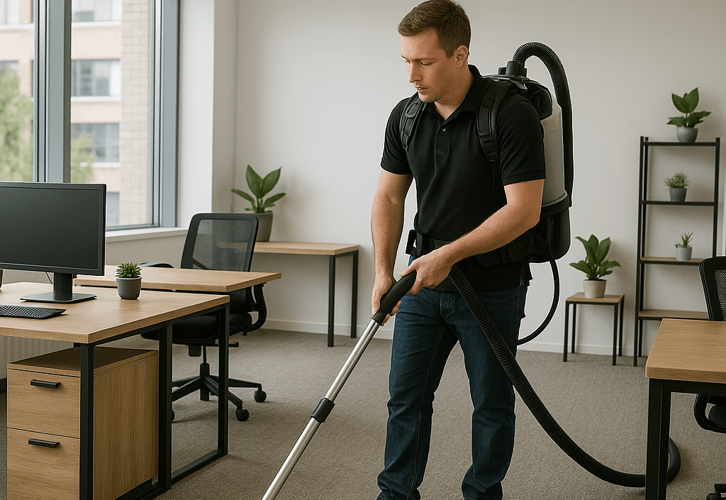 cleaner doing a job at northern star commercial cleaning in jacksonville
